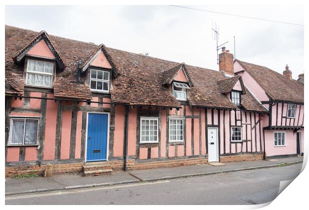 Lavenham Village Suffolk Print by Graham Custance