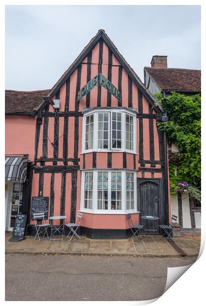 Lavenham Village Suffolk Print by Graham Custance