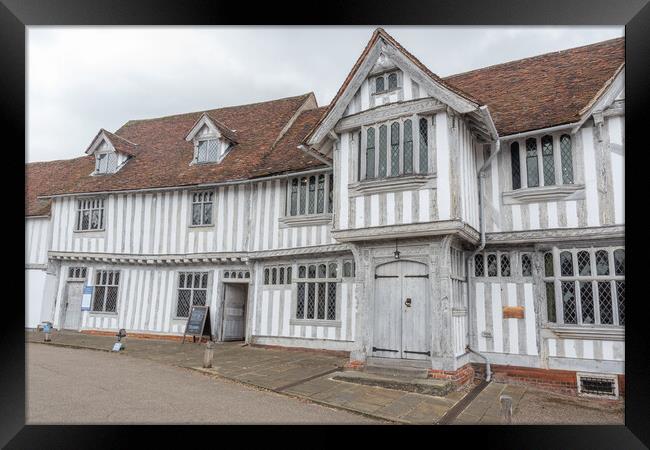 Lavenham Village Suffolk Framed Print by Graham Custance