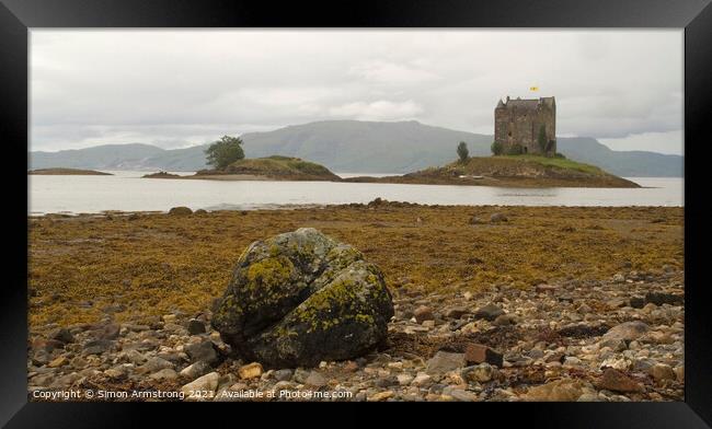 Castle Stalker, Appin, Scotland Framed Print by Simon Armstrong