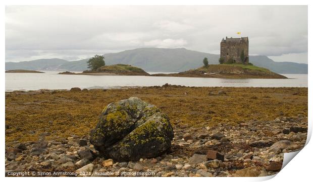 Castle Stalker, Appin, Scotland Print by Simon Armstrong