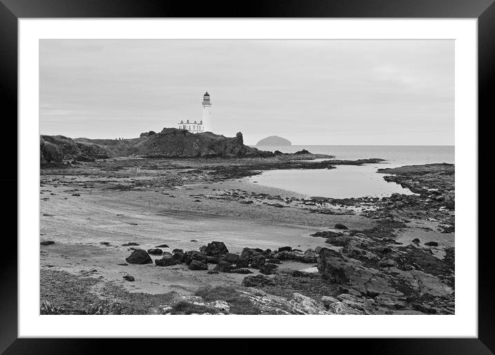 Rocky beach at Turnberry, Ayrshire Framed Mounted Print by Allan Durward Photography