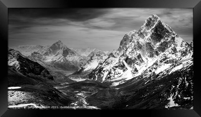Himalaya mountains. Framed Print by Sergey Fedoskin