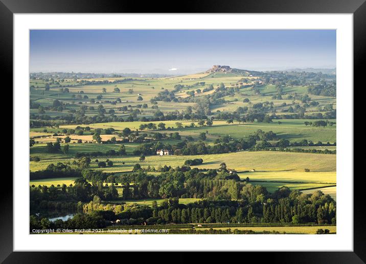 Almscliffe Crag Yorkshire Framed Mounted Print by Giles Rocholl