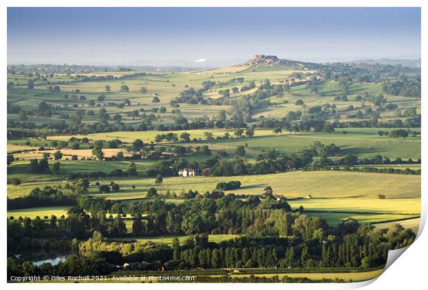 Almscliffe Crag Yorkshire Print by Giles Rocholl