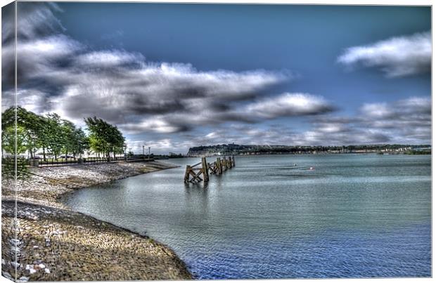 Cardiff Bay Canvas Print by Steve Purnell