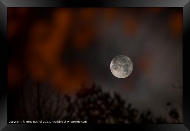 Full moon Astrophotography Framed Print by Giles Rocholl