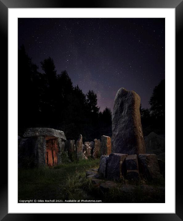 Druids Temple Masham Yorkshire Framed Mounted Print by Giles Rocholl