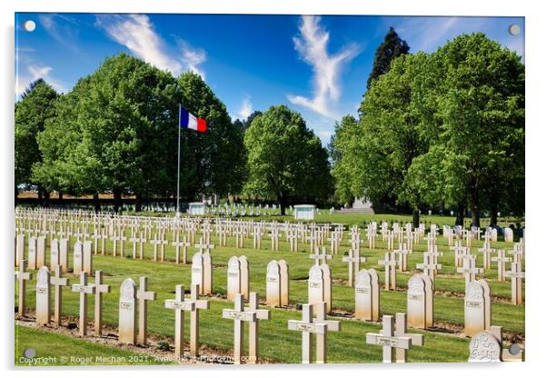 Remembrance in Flavigny-Le-Petit Acrylic by Roger Mechan