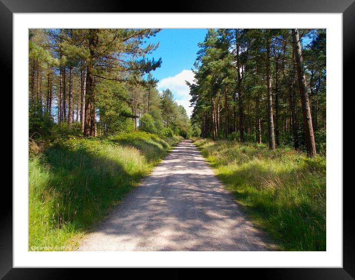 Walking in Nature Framed Mounted Print by Philip Gough