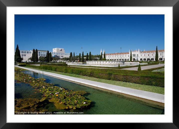Tranquil Sunrise at Jeronimos Monastery Framed Mounted Print by Dudley Wood