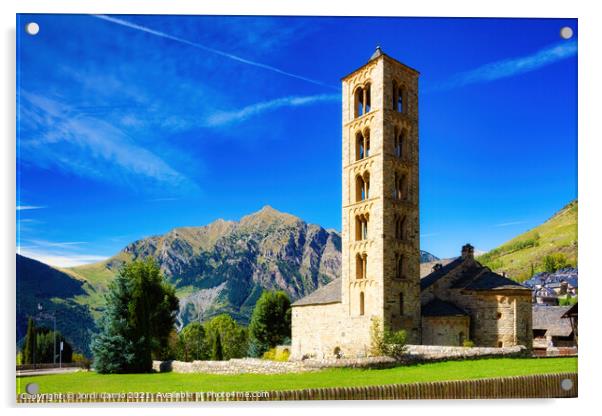 Church of St. Climent de Taull - Glamor Edition Acrylic by Jordi Carrio