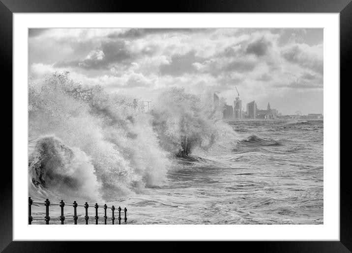 Winter waves Framed Mounted Print by Jed Pearson