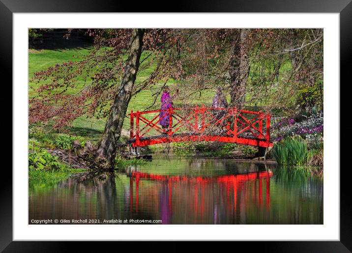 Himalayan Gardens tourism Yorkshire Framed Mounted Print by Giles Rocholl
