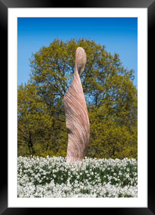 Sculpture Himalayan Gardens tourism Yorkshire Framed Mounted Print by Giles Rocholl