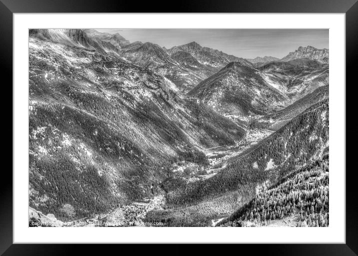 French Alps Valley Framed Mounted Print by David Pyatt