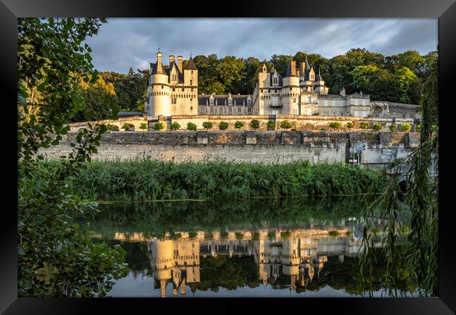 Chateau d'Usse Framed Print by peter schickert