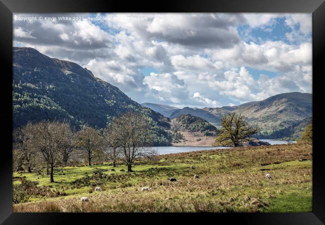 View across to Ullswater Framed Print by Kevin White