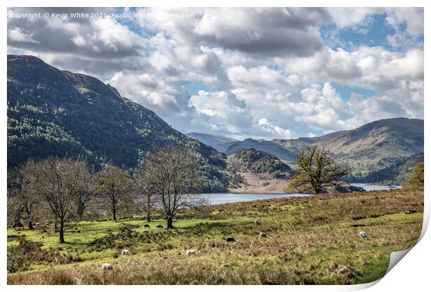 View across to Ullswater Print by Kevin White