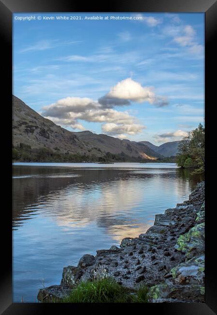 Spring evening at Ullswater Framed Print by Kevin White