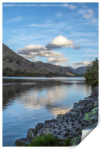Spring evening at Ullswater Print by Kevin White