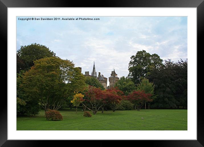 Cardiff Castle from Bute Park Framed Mounted Print by Dan Davidson