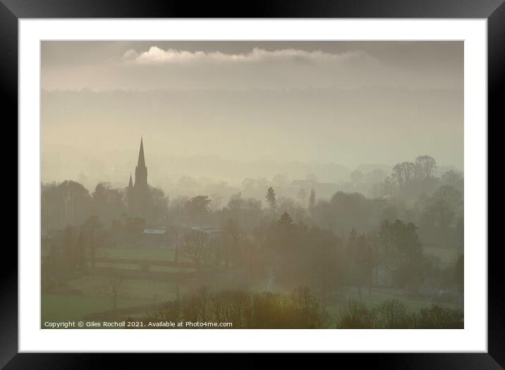 Foggy Yorkshire  Framed Mounted Print by Giles Rocholl