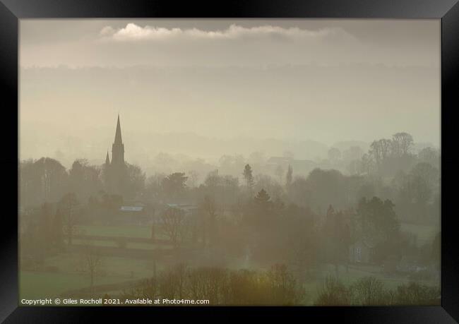 Foggy Yorkshire  Framed Print by Giles Rocholl