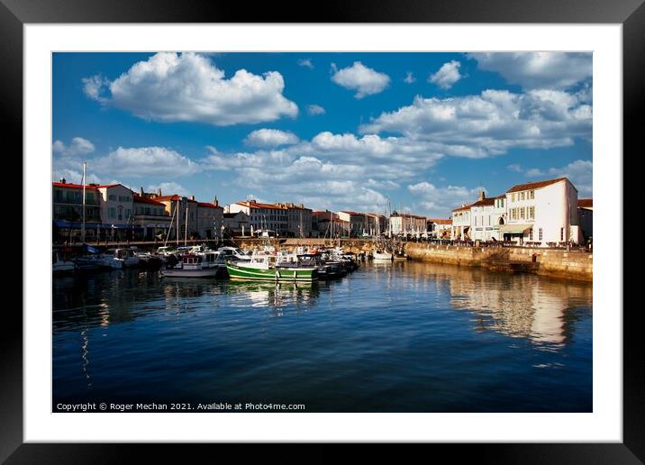 Tranquil Harbour Framed Mounted Print by Roger Mechan