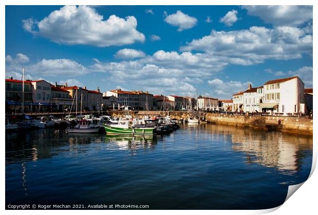 Tranquil Harbour Print by Roger Mechan