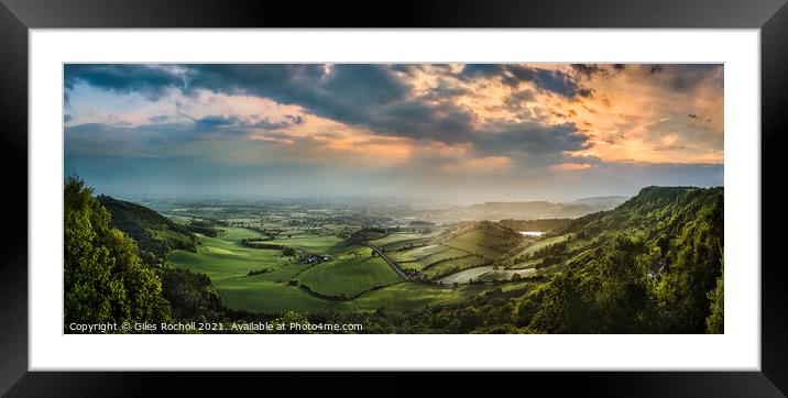Sutton Bank Yorkshire Framed Mounted Print by Giles Rocholl