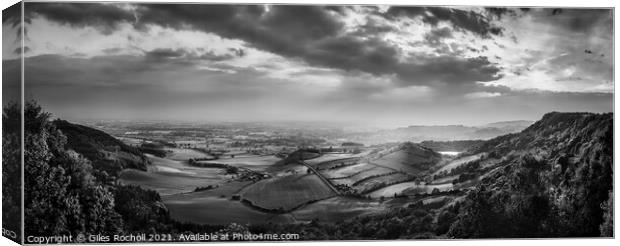 Sutton Bank Yorkshire Canvas Print by Giles Rocholl