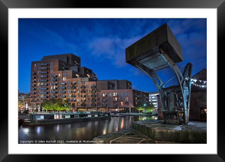 Granary Wharf Leeds Yorkshire Framed Mounted Print by Giles Rocholl