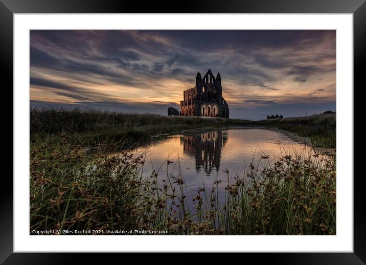 Whitby Abbey Yorkshire Framed Mounted Print by Giles Rocholl