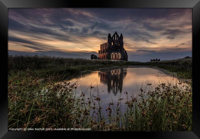 Whitby Abbey Yorkshire Framed Print by Giles Rocholl