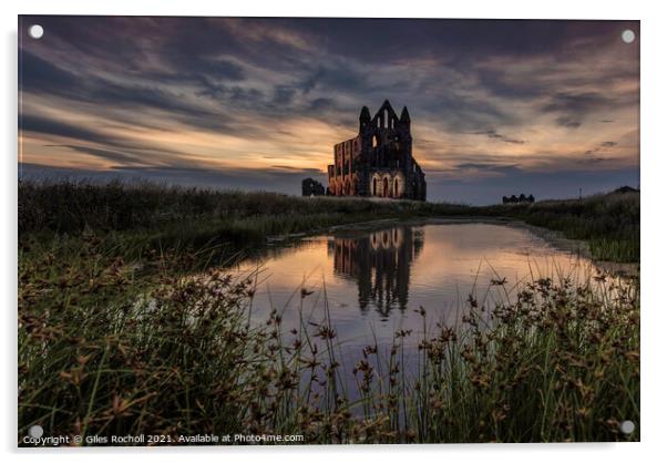 Whitby Abbey Yorkshire Acrylic by Giles Rocholl
