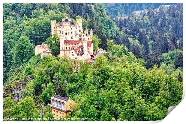 Enchanting Hohenschwangau Castle Print by Roger Mechan