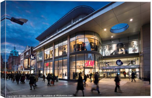 Ilac shopping centre Dublin Ireland Canvas Print by Giles Rocholl