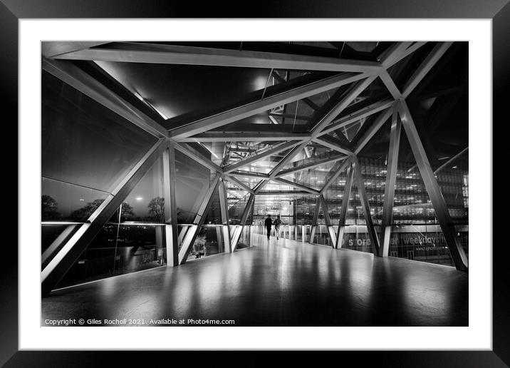 Modern art architecture Framed Mounted Print by Giles Rocholl