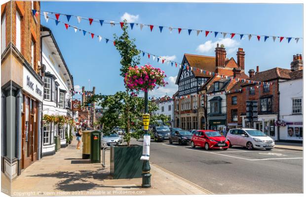 Hart Street, Henley on Thames, Canvas Print by Kevin Hellon