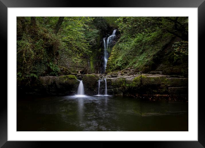 Waterfall country Framed Mounted Print by Leighton Collins
