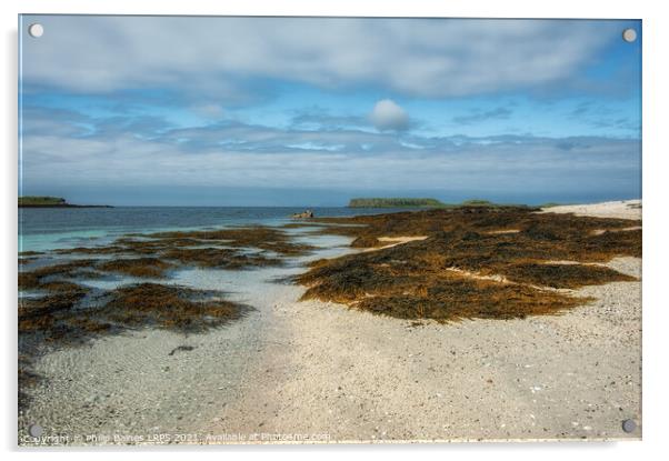Claigan Beach, Skye Acrylic by Philip Baines