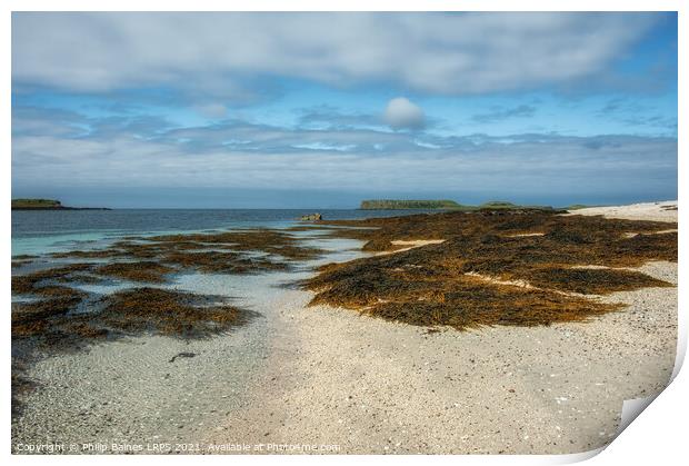 Claigan Beach, Skye Print by Philip Baines