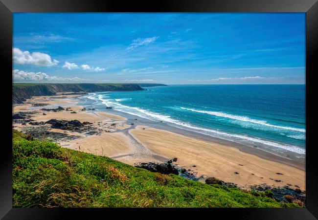 Marloes Sands in Pembrokeshire Framed Print by Tracey Turner