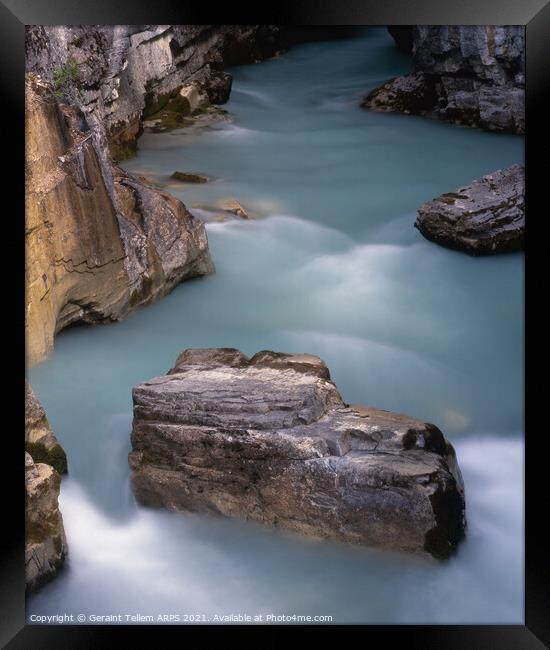 Marble Canyon, Kootenay National Park, British Columbia, Canada Framed Print by Geraint Tellem ARPS