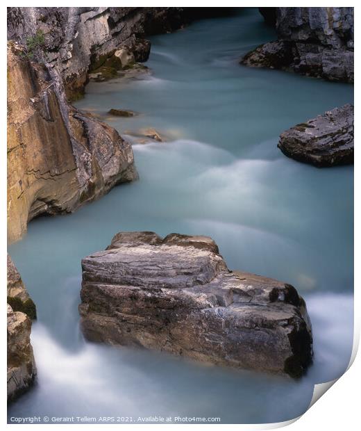 Marble Canyon, Kootenay National Park, British Columbia, Canada Print by Geraint Tellem ARPS