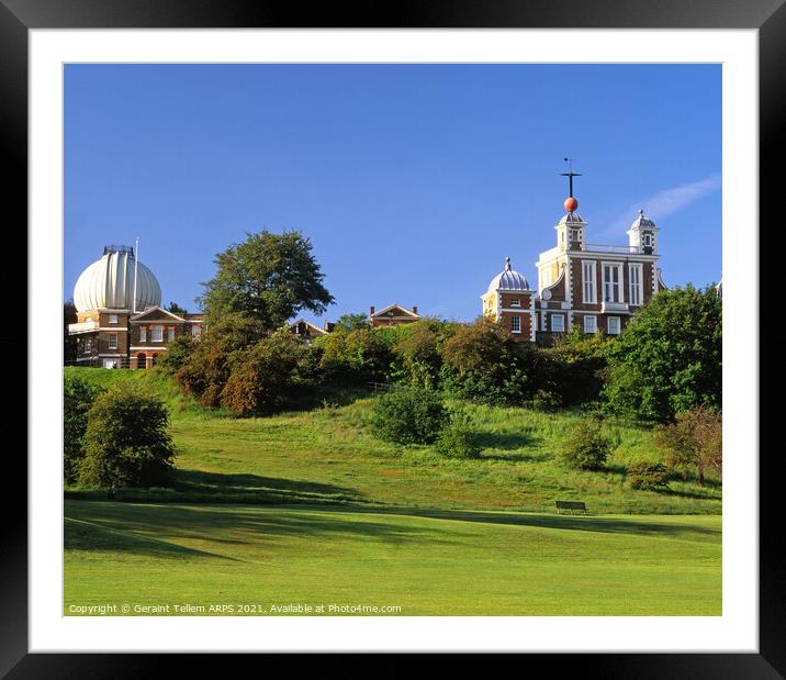 Royal Greenwich Observatory, midsummer morning, London, UK Framed Mounted Print by Geraint Tellem ARPS