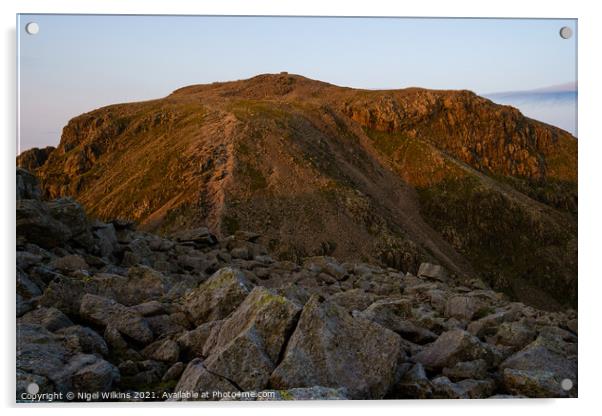 Scafell Pike Acrylic by Nigel Wilkins