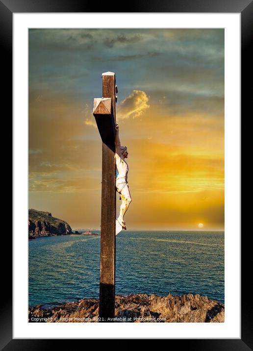Crucifixion at Collioure Framed Mounted Print by Roger Mechan