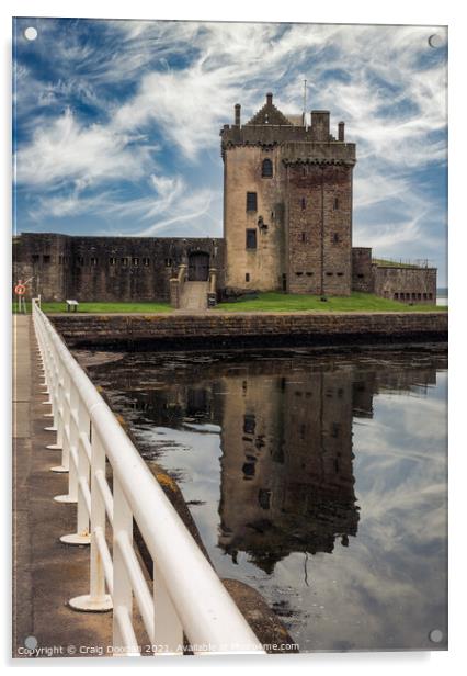 Broughty Ferry Castle  Acrylic by Craig Doogan